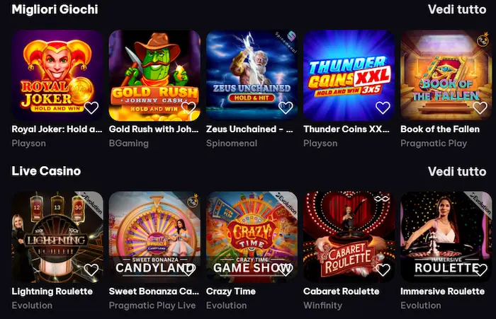 SpinMacho Casino games